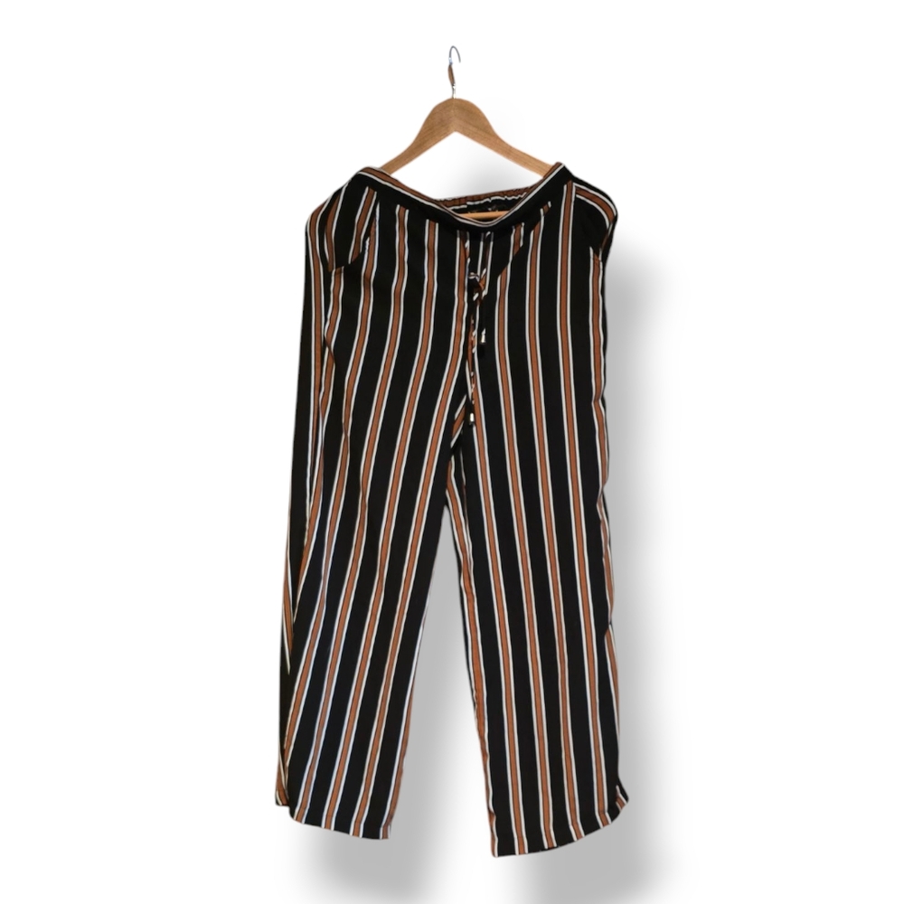 Striped Black and Tan Pants